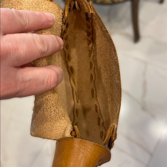 Handmade Leather Boho Vintage 90’s Crossbody Bag NWT - Picture 9 of 9